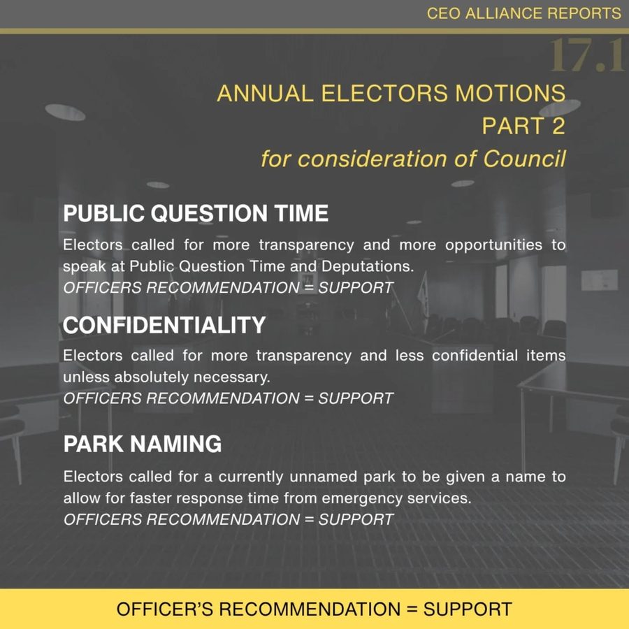 ๐ March Agenda - Electors Motions Focus, slide 4